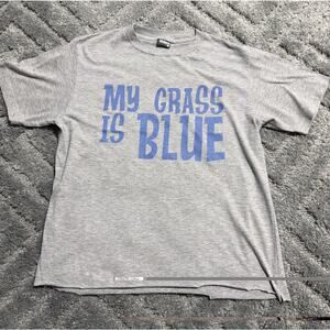 MY GRASS IS BLUE bluegrass skynyrd fan bass guitar banjo Womens SHIRT Medium